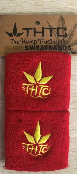THTC Logo Hemp Sweatbands - Red