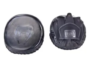 VENUM-03058 MINI MUAY THAI BOXING MMA PUNCHING FOCUS MITTS PADS BLACK