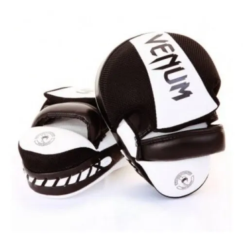 VENUM-0439 Cellular 2.0 MUAY THAI BOXING MMA PUNCHING FOCUS MITTS PADS White Black