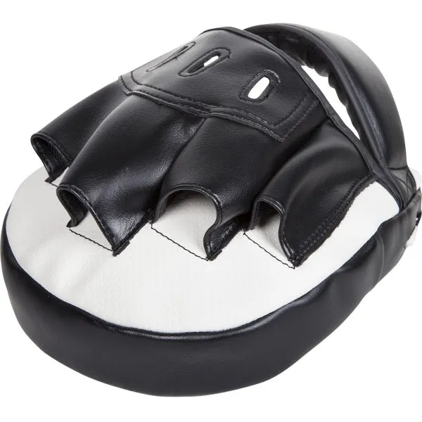 VENUM-1119 LIGHT FOCUS MUAY THAI BOXING MMA PUNCHING FOCUS MITTS PADS White Black