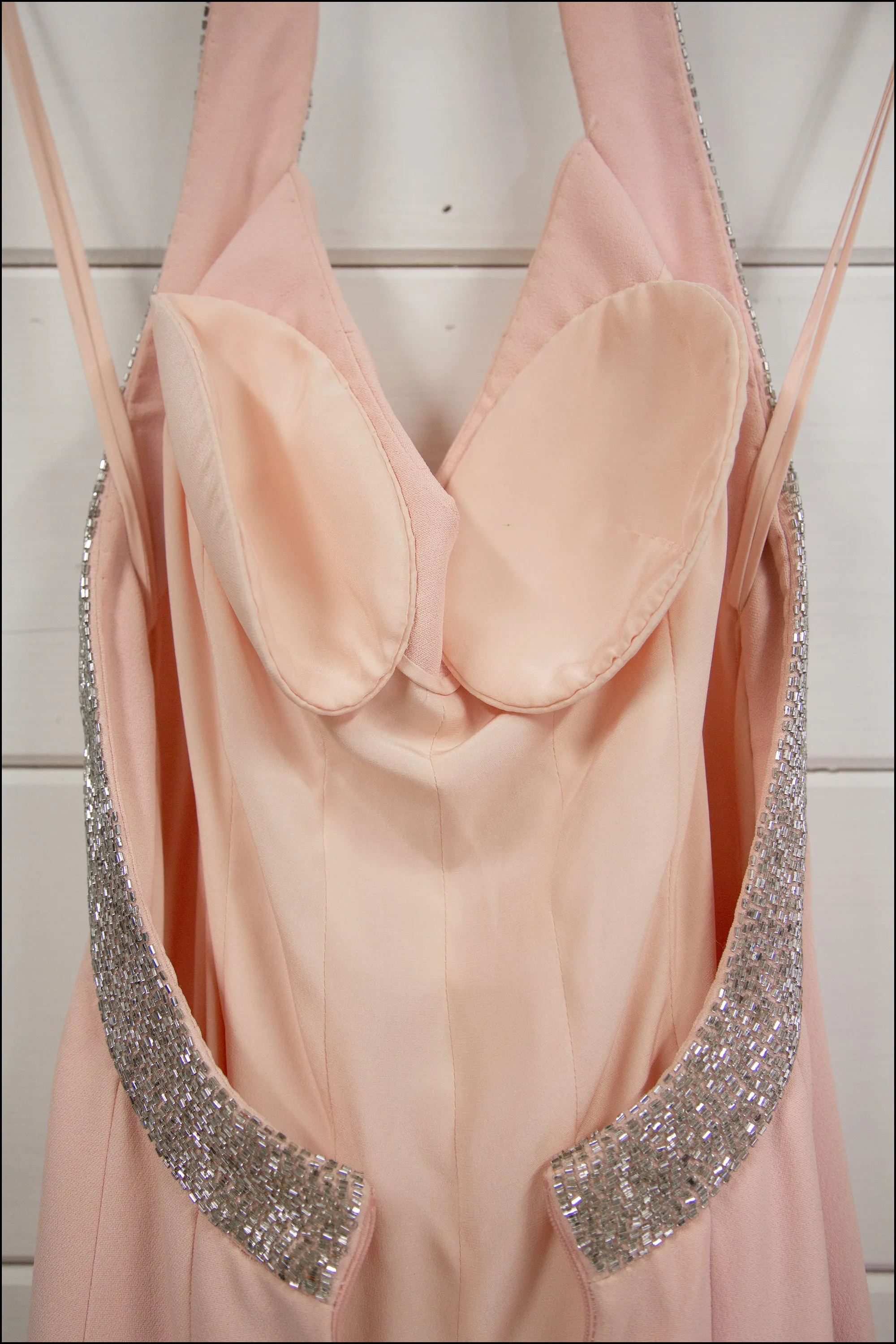 Vintage 1990s Bruce Oldfield Pink Silk Couture Gown