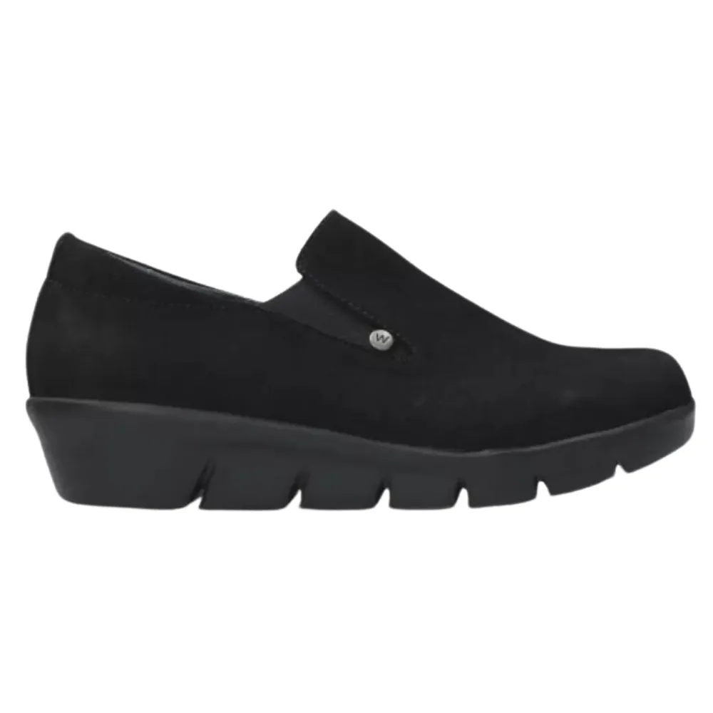 Wolky Mesita Black Antique Nubuck Shoe (Women's)