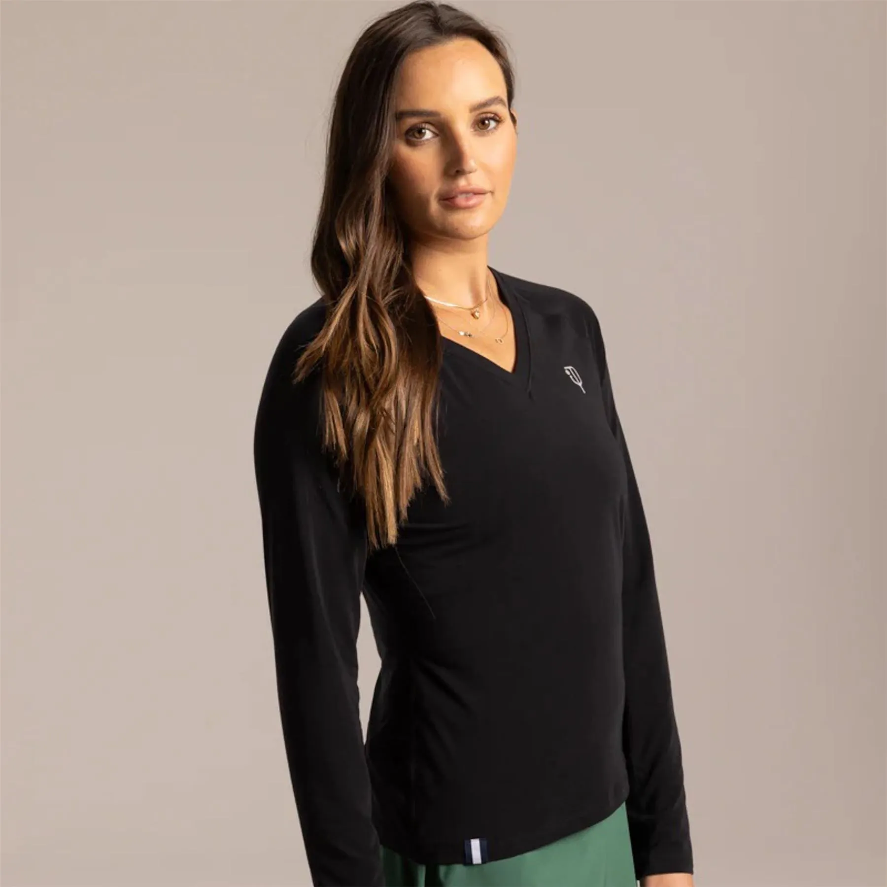 Womens 5.0 LS Tee Pure Black - 2024