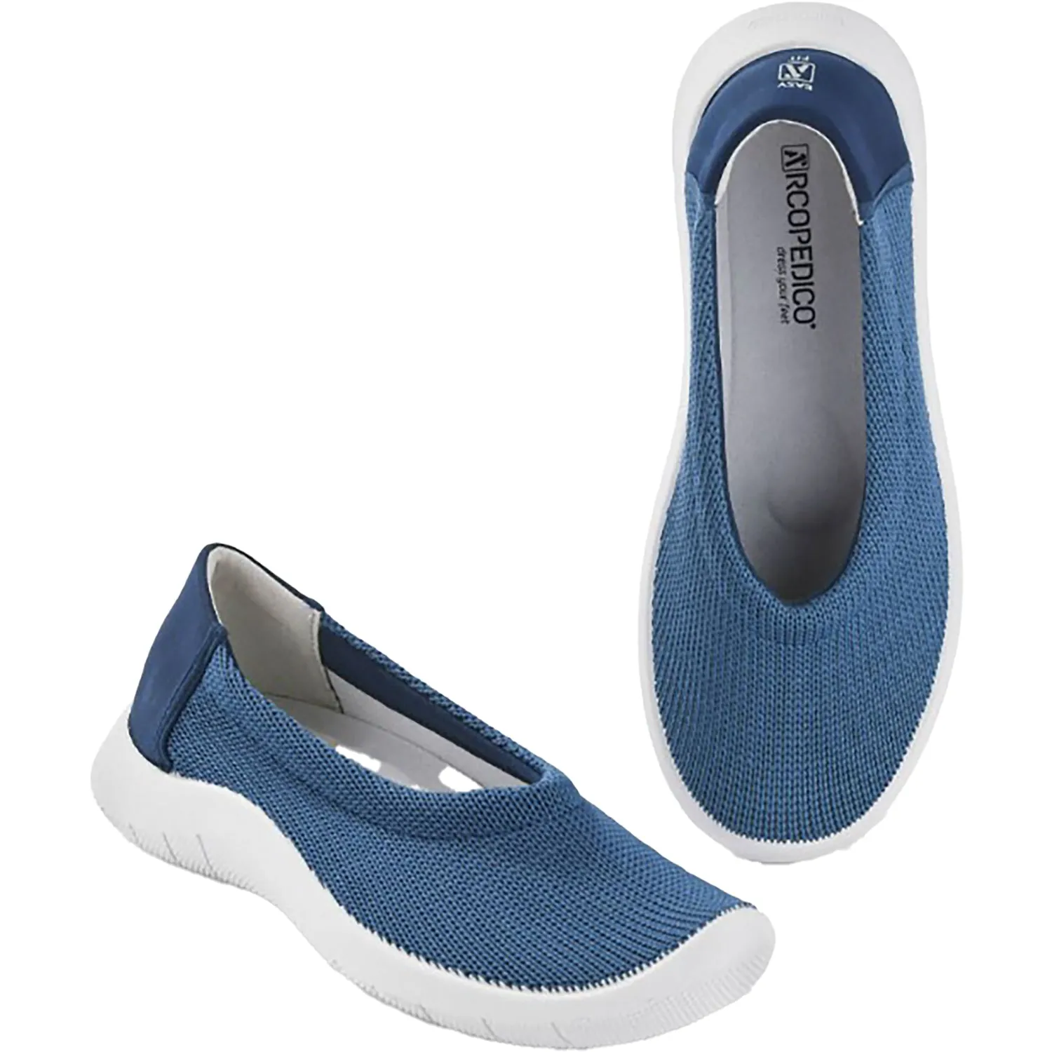 Women's Arcopedico Thetis Denim Knit Fabric