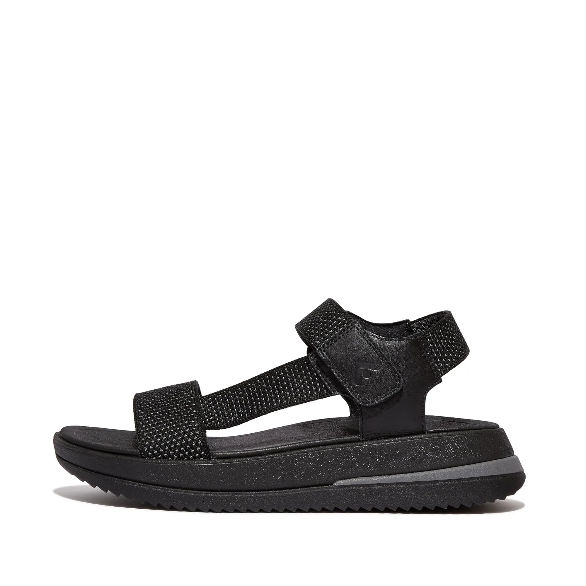 Women's Shoes Fitflop SURFF BACKSTRAP Wedge Sandals HK2-001 BLACK