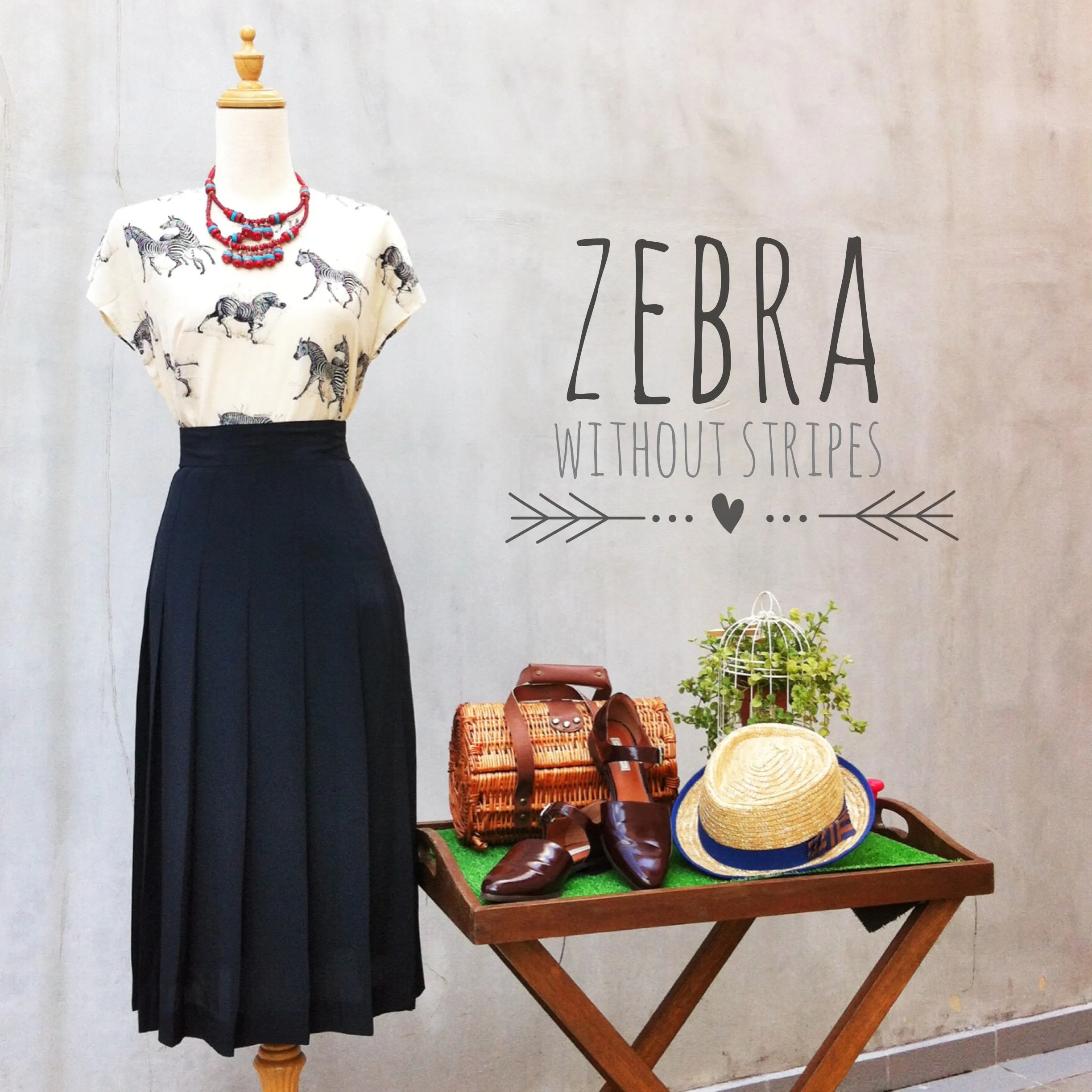 Zebra without Stripes | Cute 80s retro Zebra print Blouse top Silky smooth